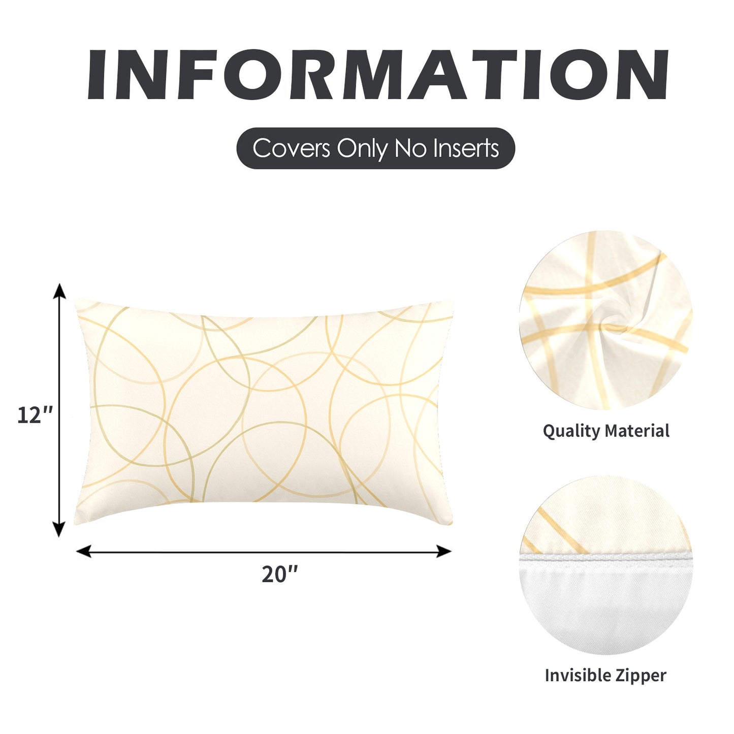 Peach Skin Pillowcase 20"x12" (One Side Printing)(2 Pack)