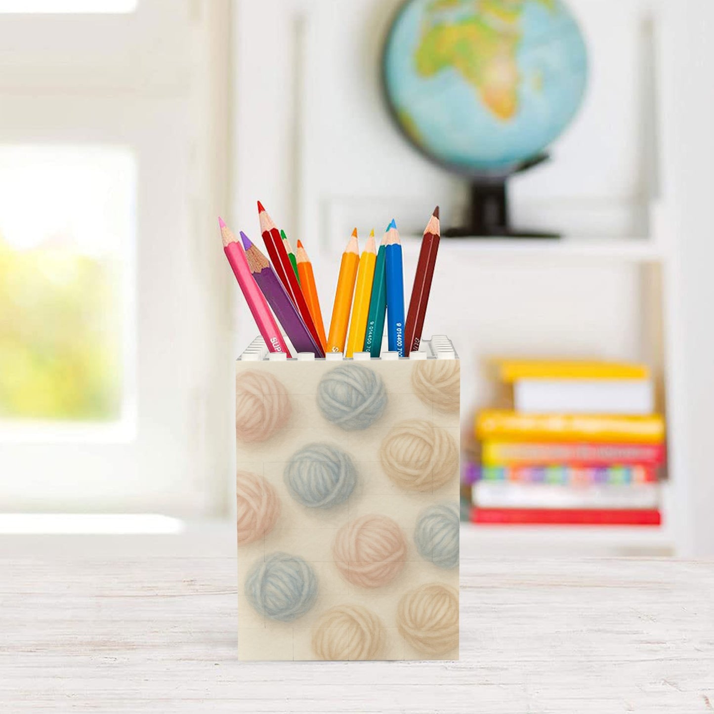 Portamatite personalizzato in mattoni da costruzione