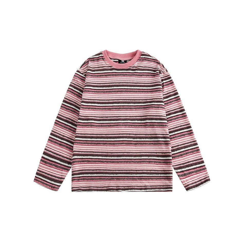 Maglietta a maniche lunghe a righe