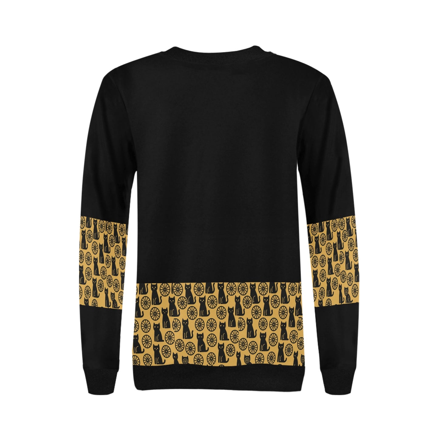 Women's Rib Cuff Crew Neck Sweatshirt (H34)