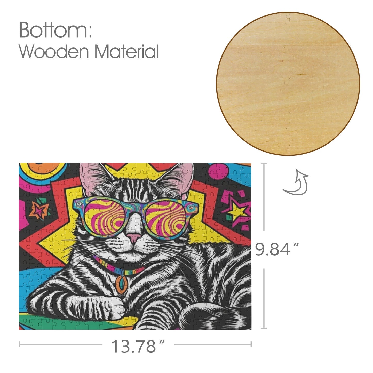127 (2) 300-Piece Wooden Jigsaw Puzzles (Horizontal)