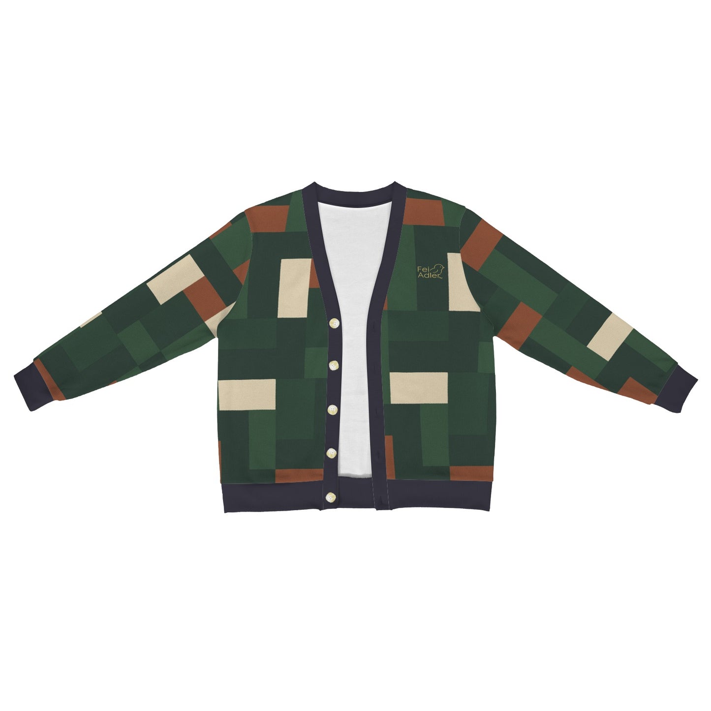 Custom Men's Cardigan (Model H73)
