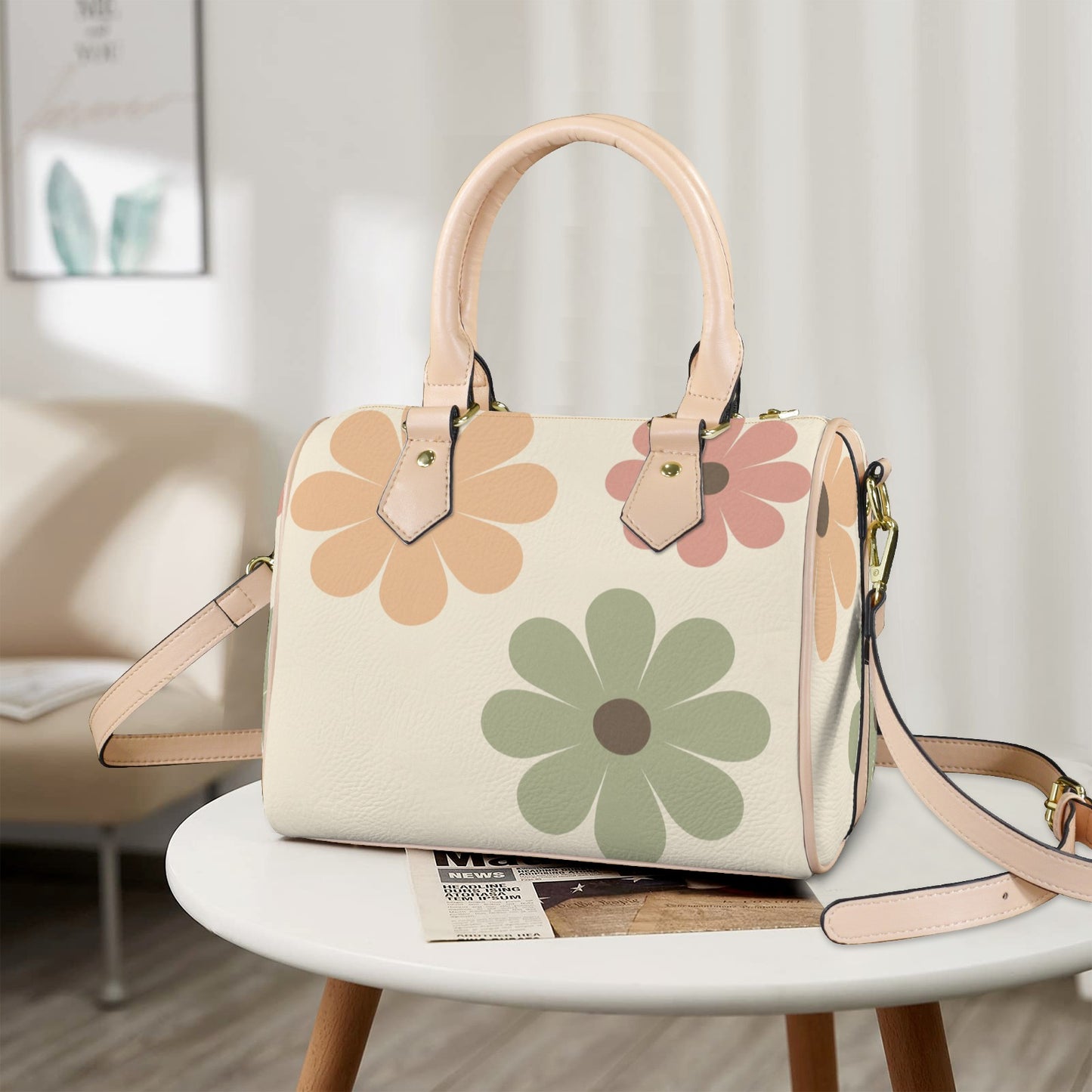 Custom Handbag-Khaki Handle