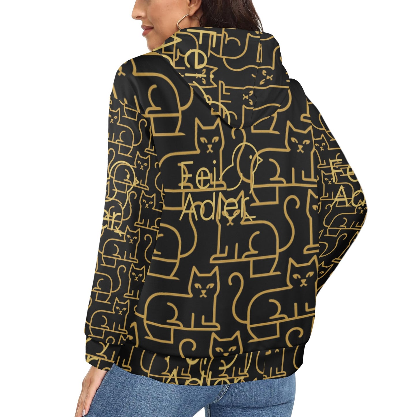 Women's Fleece Full-Zip Hoodie (Model H60)