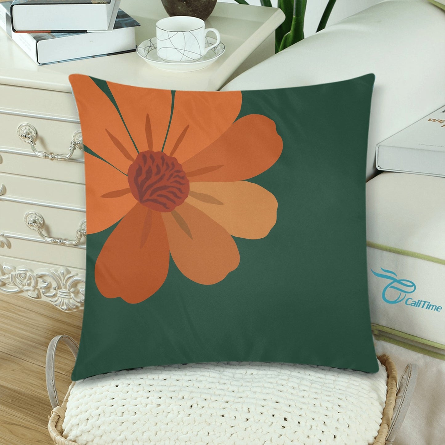 Throw Pillow Cover 18"x 18" (Twin Sides) (Set of 2)
