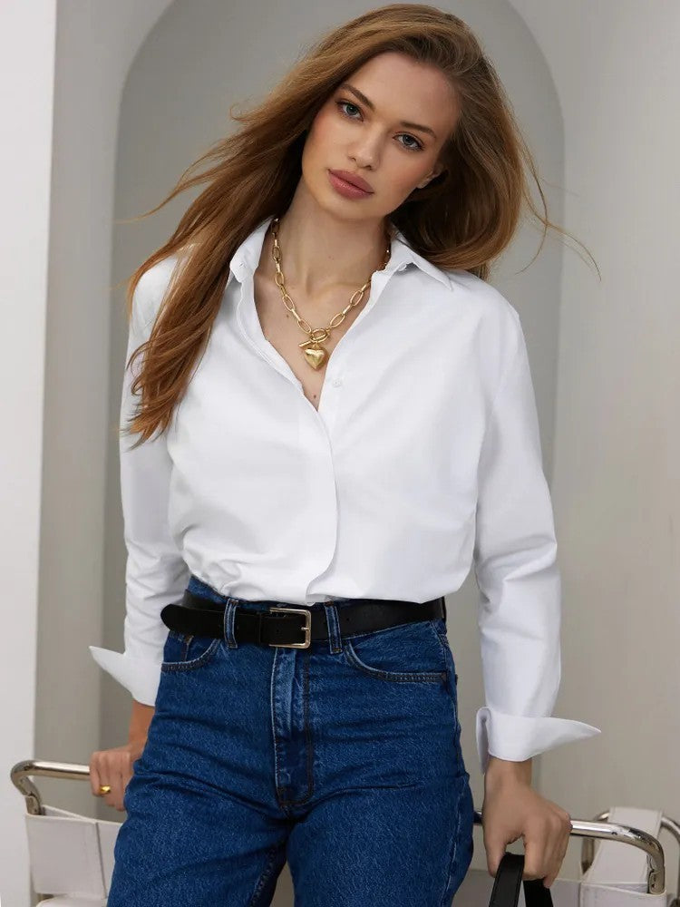 Camicetta casual, a maniche lunghe