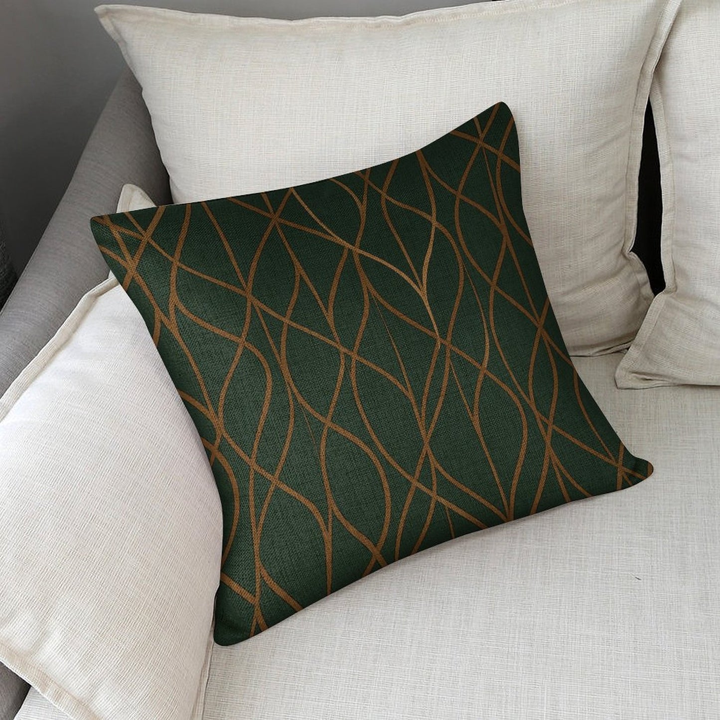 Design Custom Linen Pillow Case 18x18 Inch (Two-Side Printing) (Set of 2)