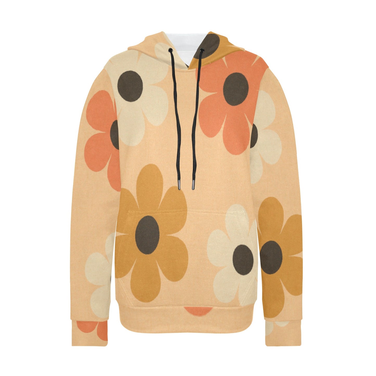 Women's Fleece Hoodie with White Hood Lining