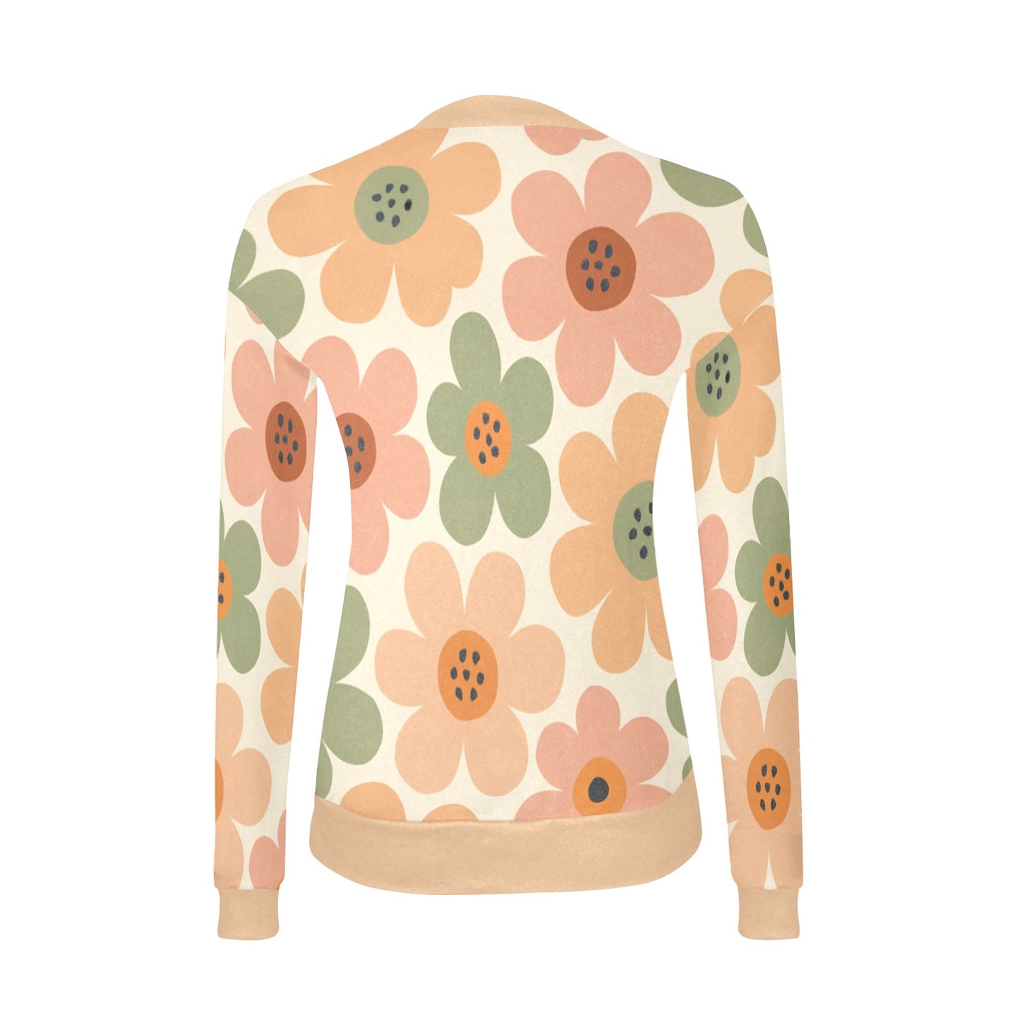 Women's All Over Print V-Neck Sweater
