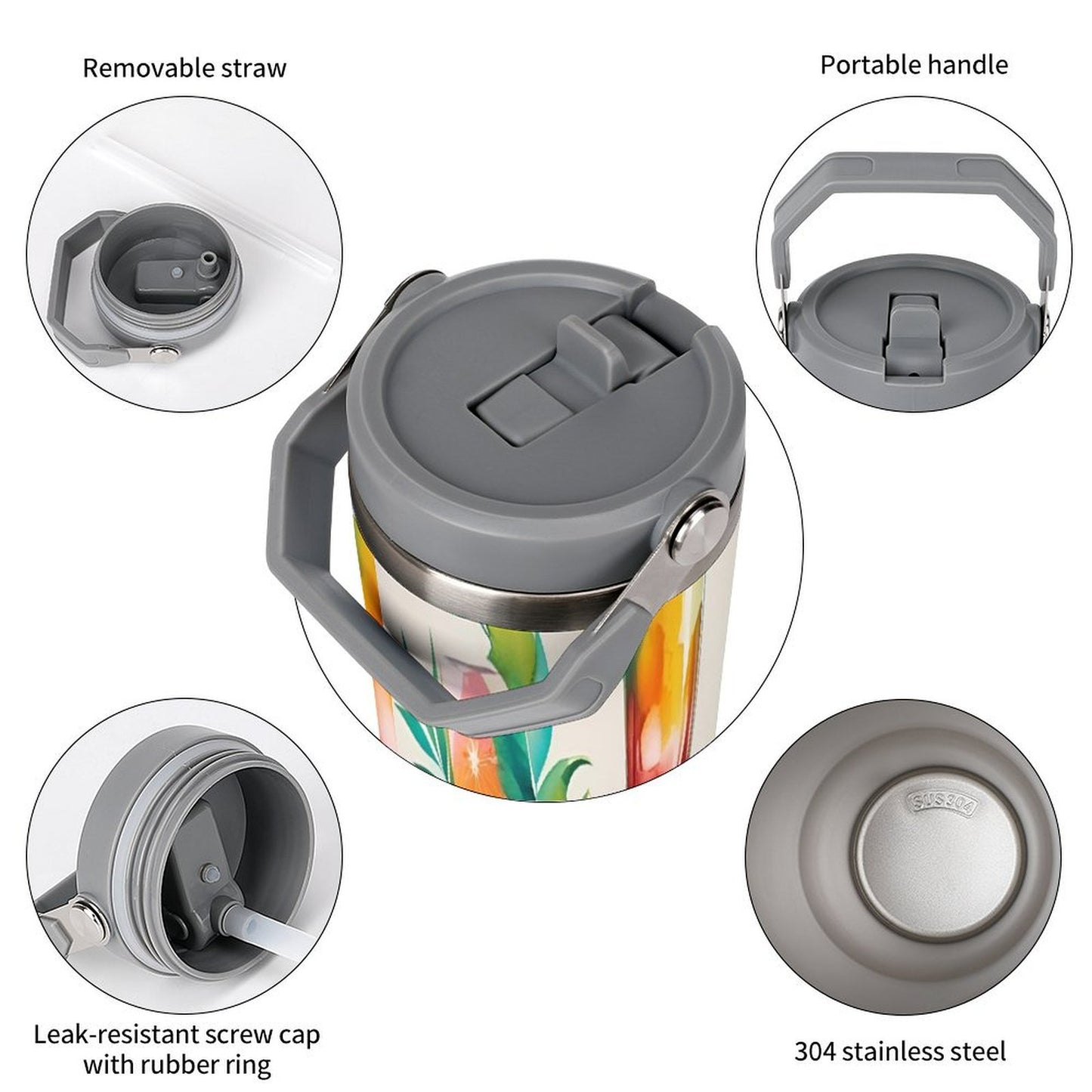 Bicchiere da 30 once con manico superiore