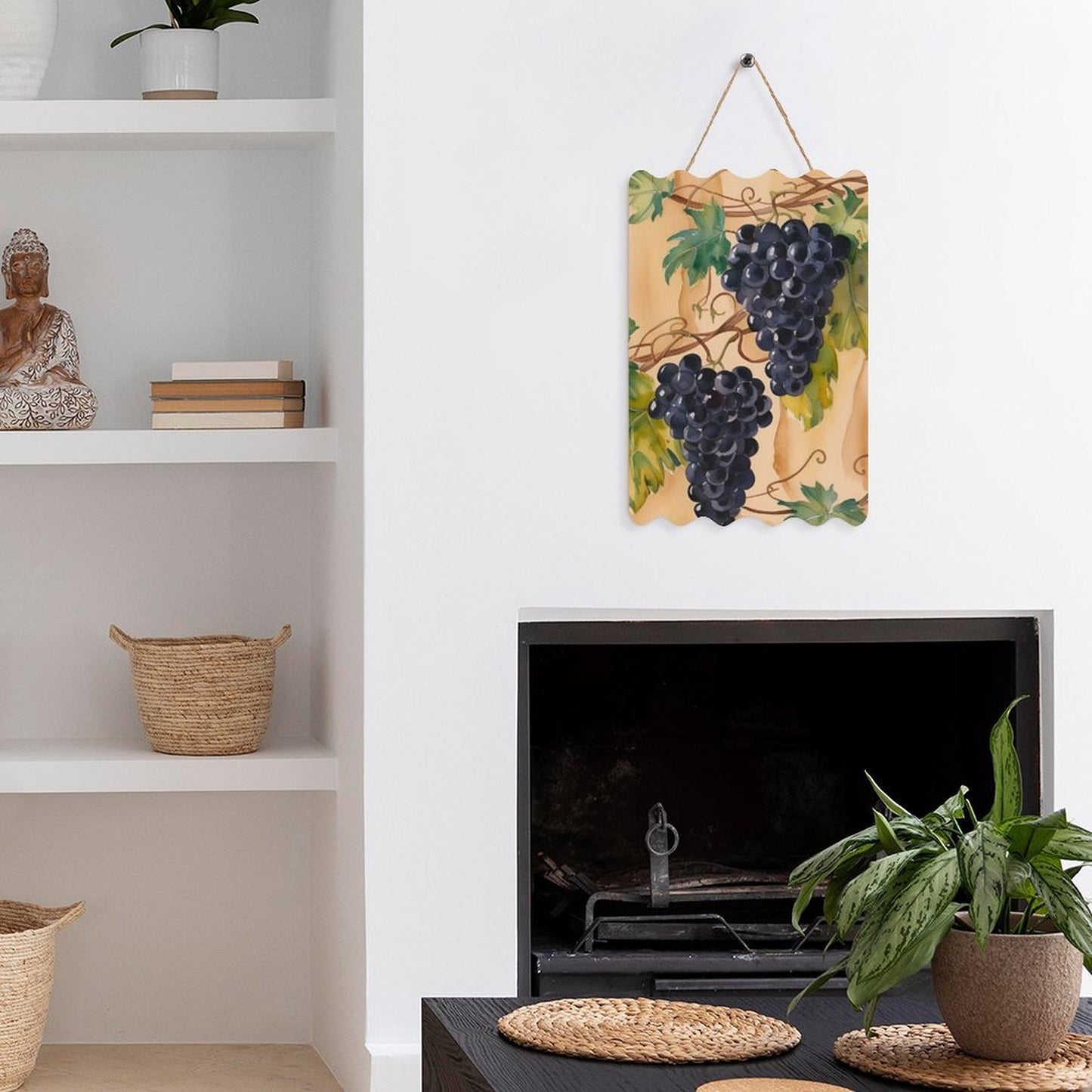 Cartello in Metallo "Uva"