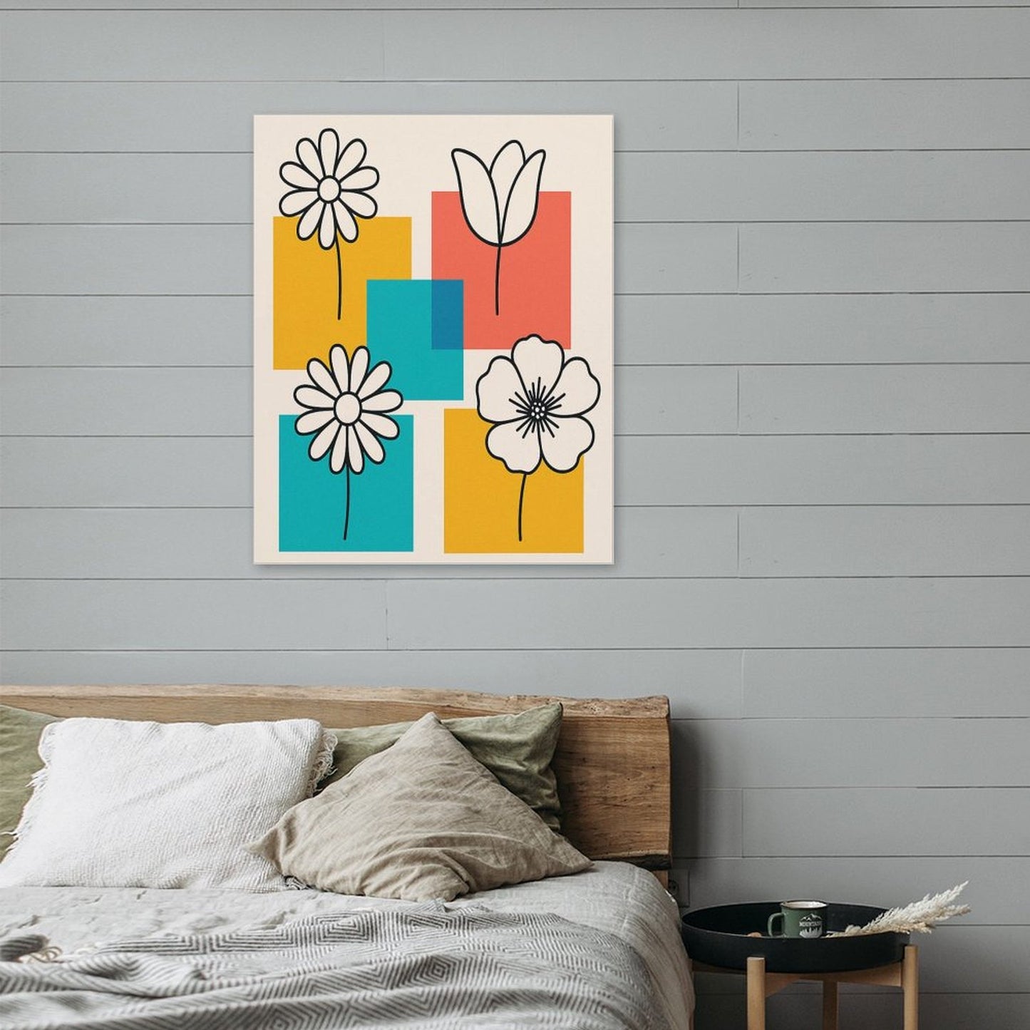 Stampa su tela "Fiori Stilizzati"