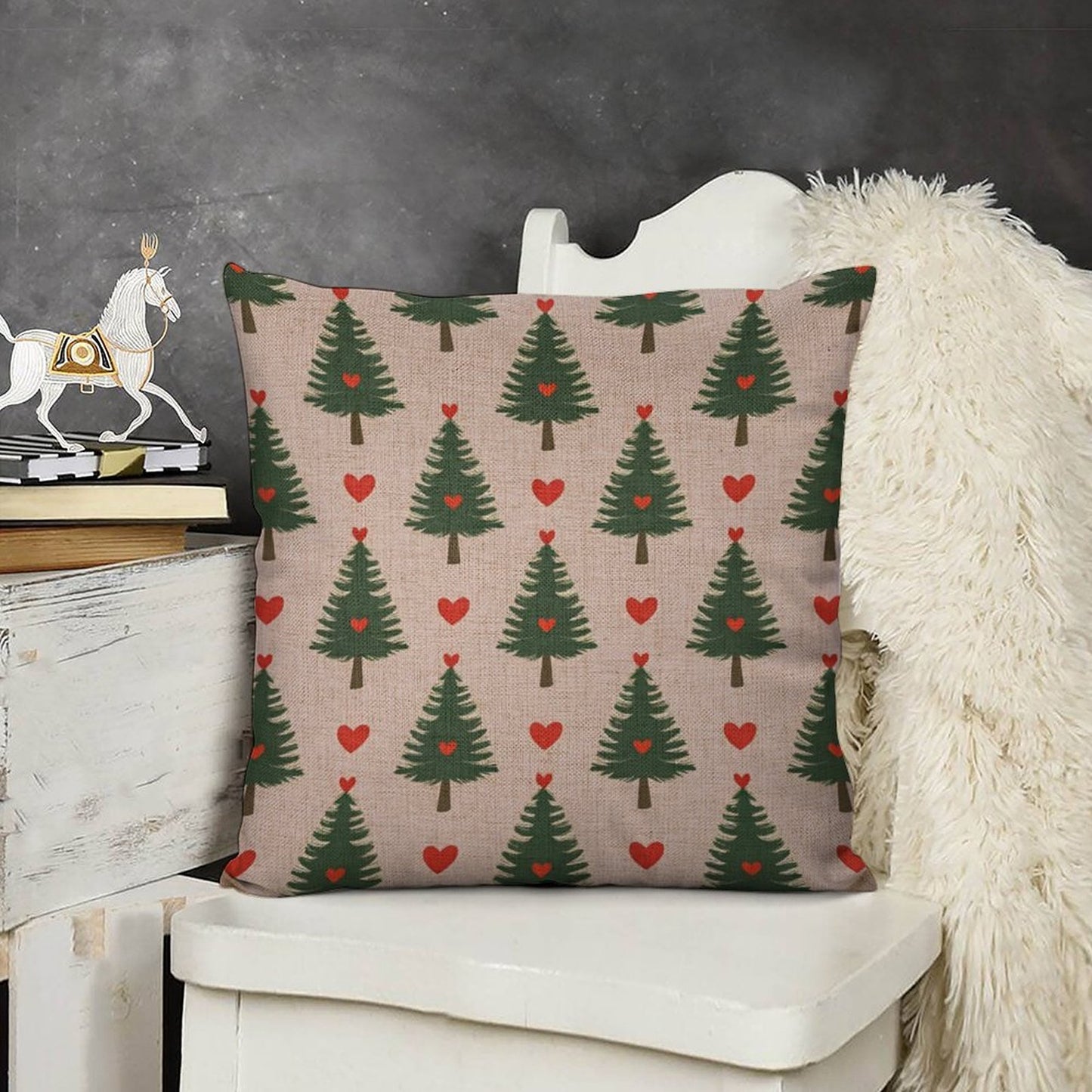 Design Custom Linen Pillow Case 18x18 Inch (One Side Printing) (Single Pack)