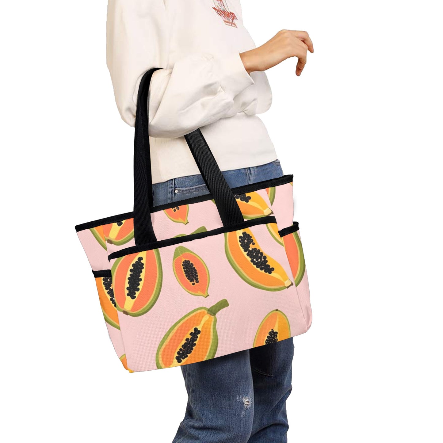 77 (2) Custom Beach Tote Bag-Large (Model 1738)