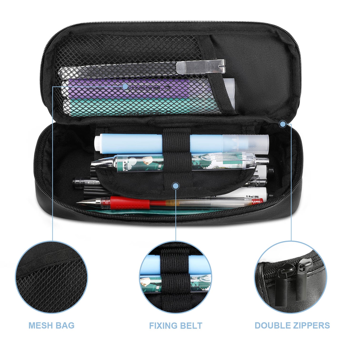 Borsa per matite in pelle di design