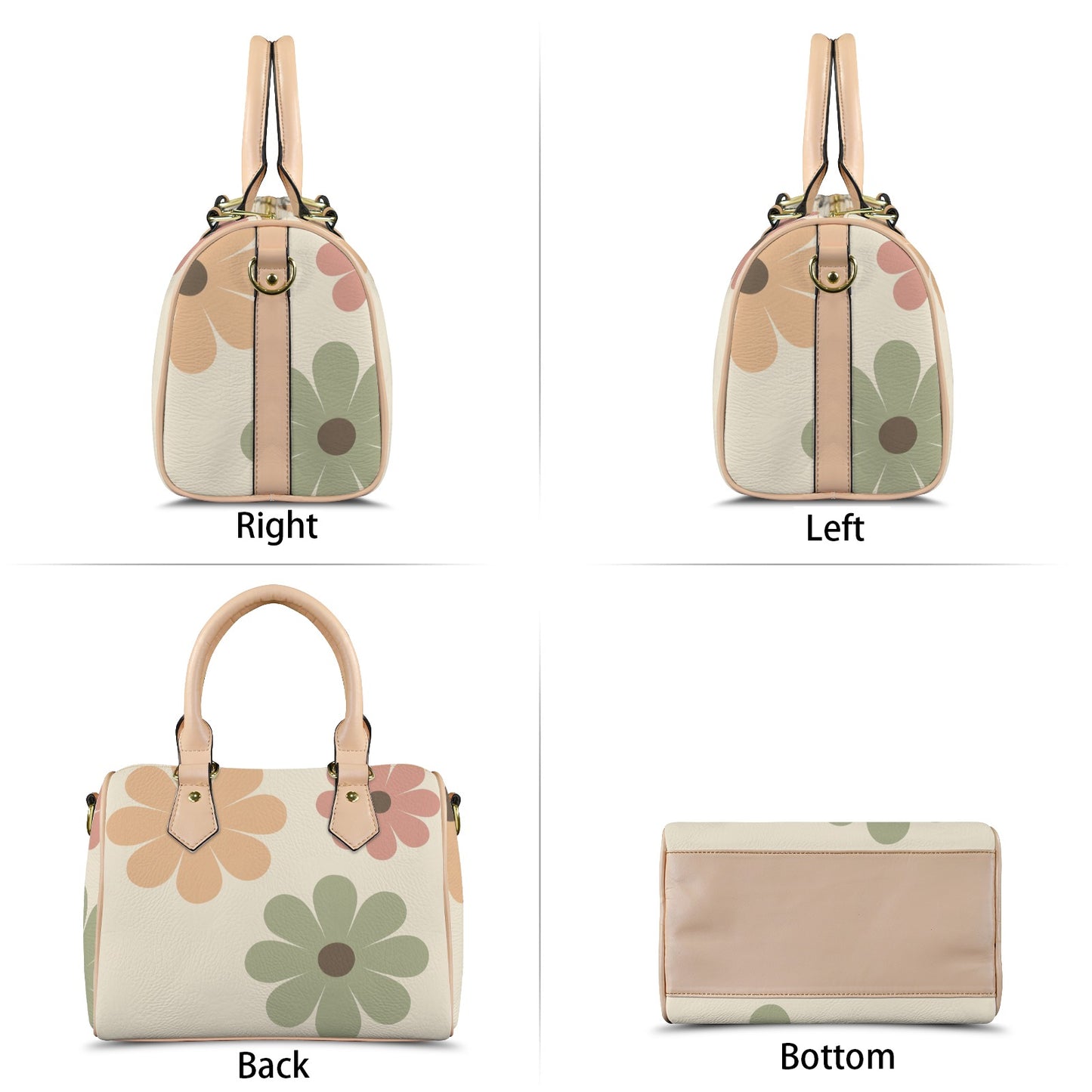 Custom Handbag-Khaki Handle