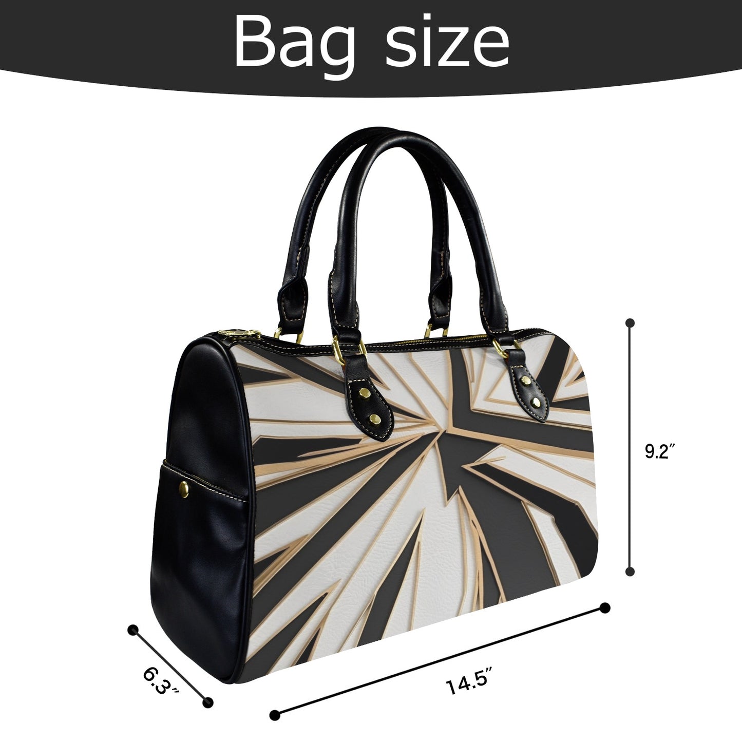 1 (2) Custom Barrel Handbag (Model 1750)