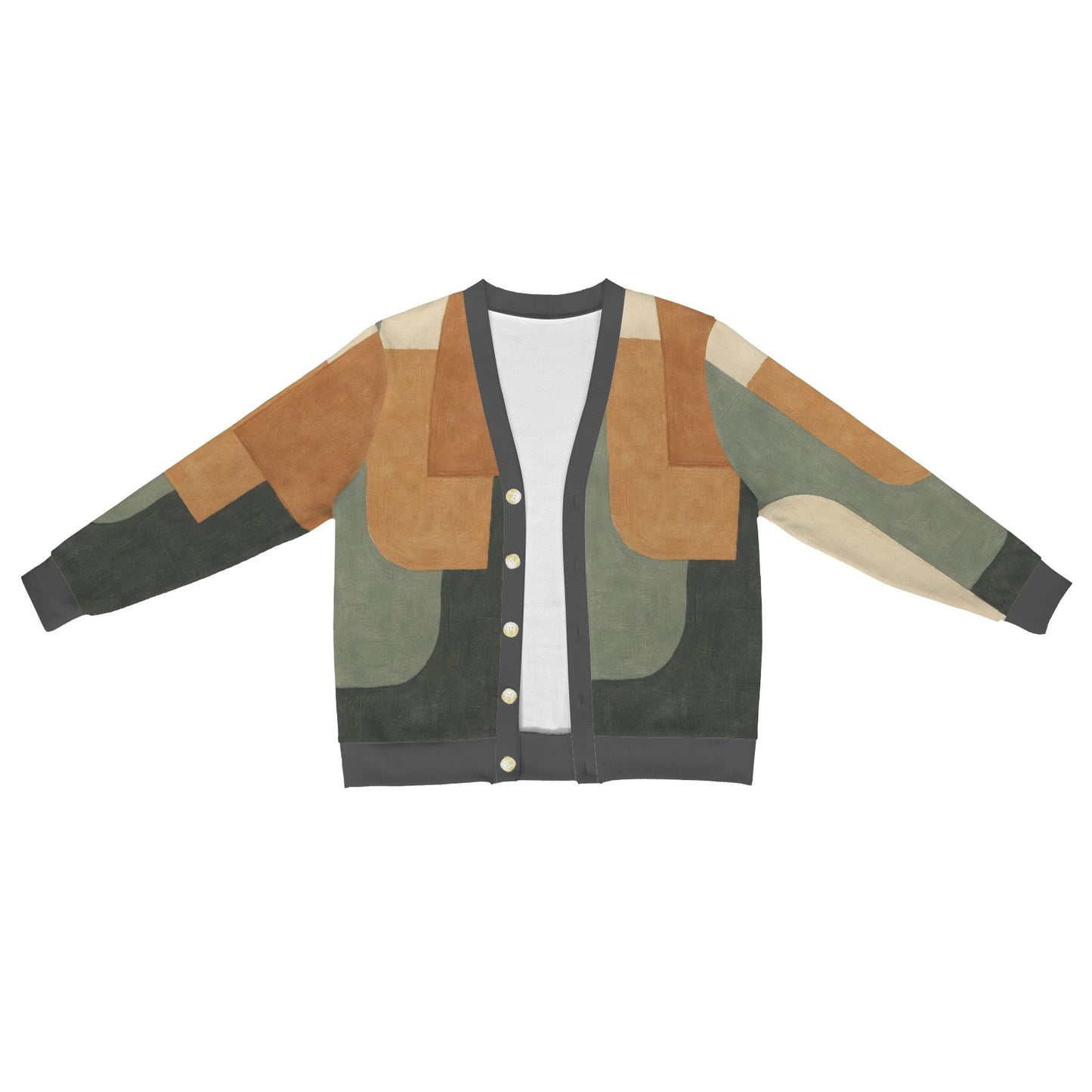 Custom Men's Cardigan (Model H73)