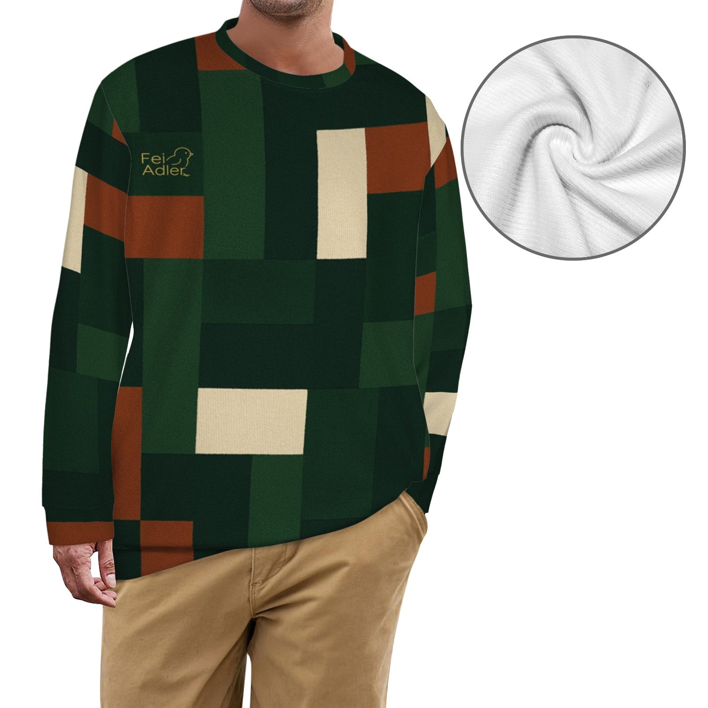 All Over Print Sweater(Large Size)