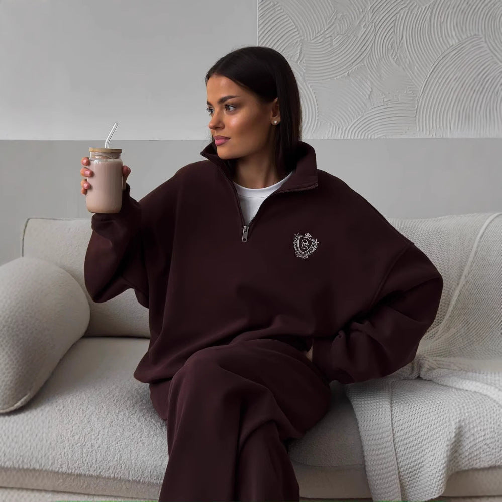 “Soft Words” – Felpa con Lettere ricamate in Cotone