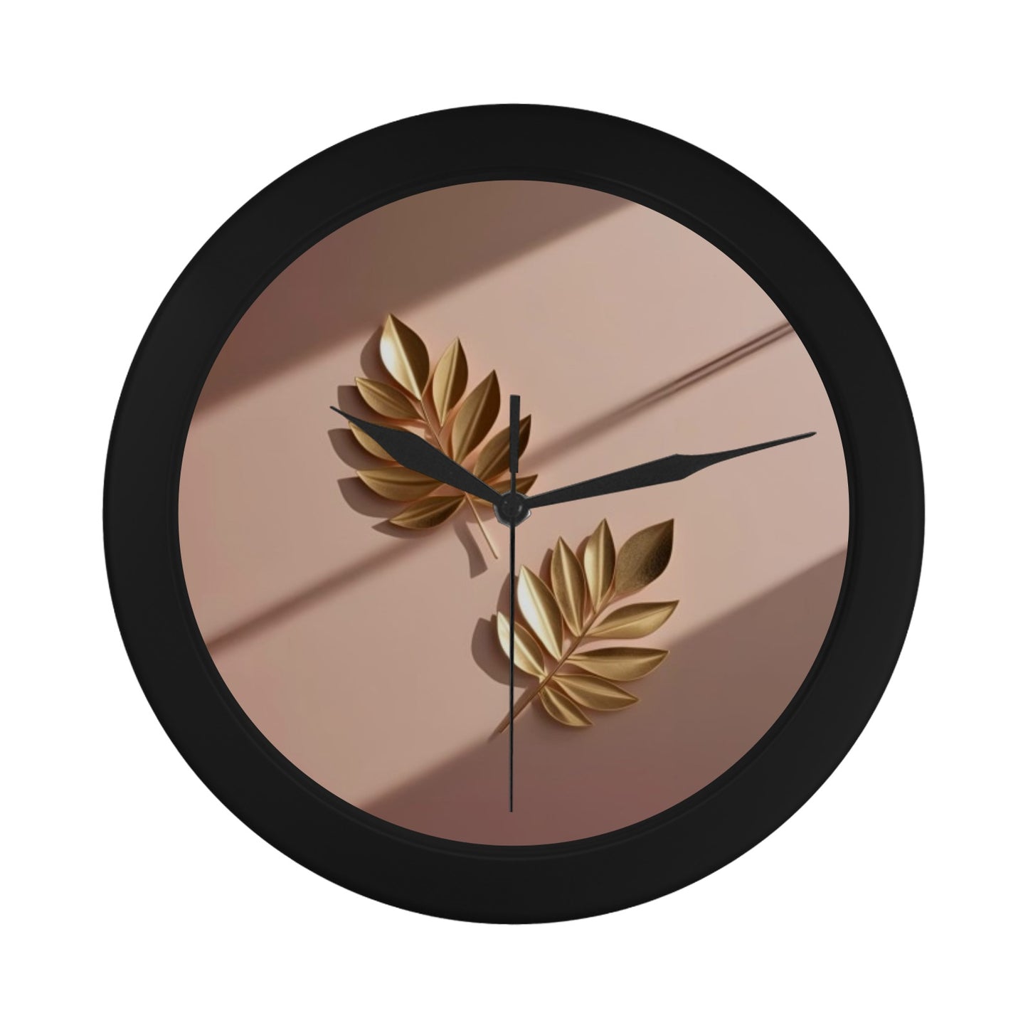 128 (2) Black Plastic Wall Clock