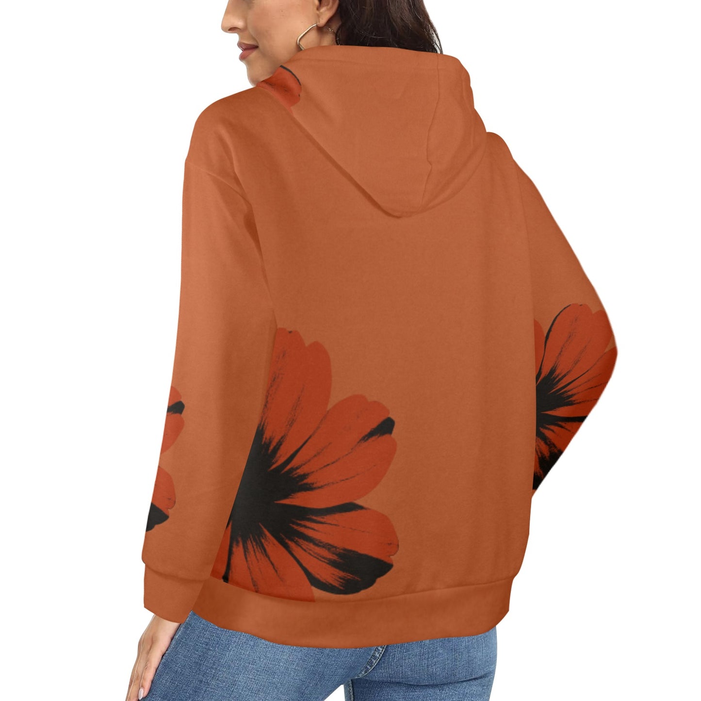 Women's Fleece Full-Zip Hoodie (Model H60)