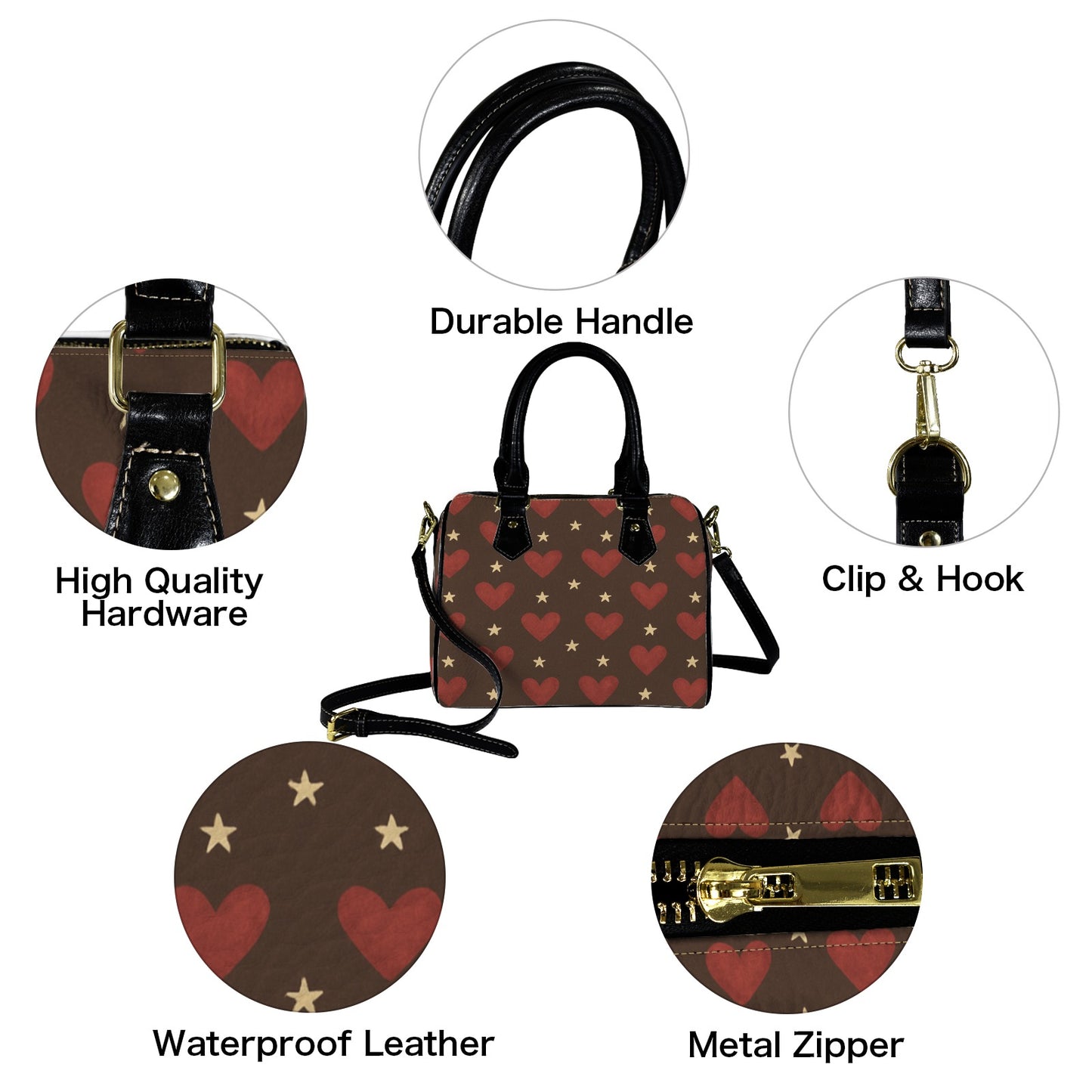 Custom Handbag-Black Handle