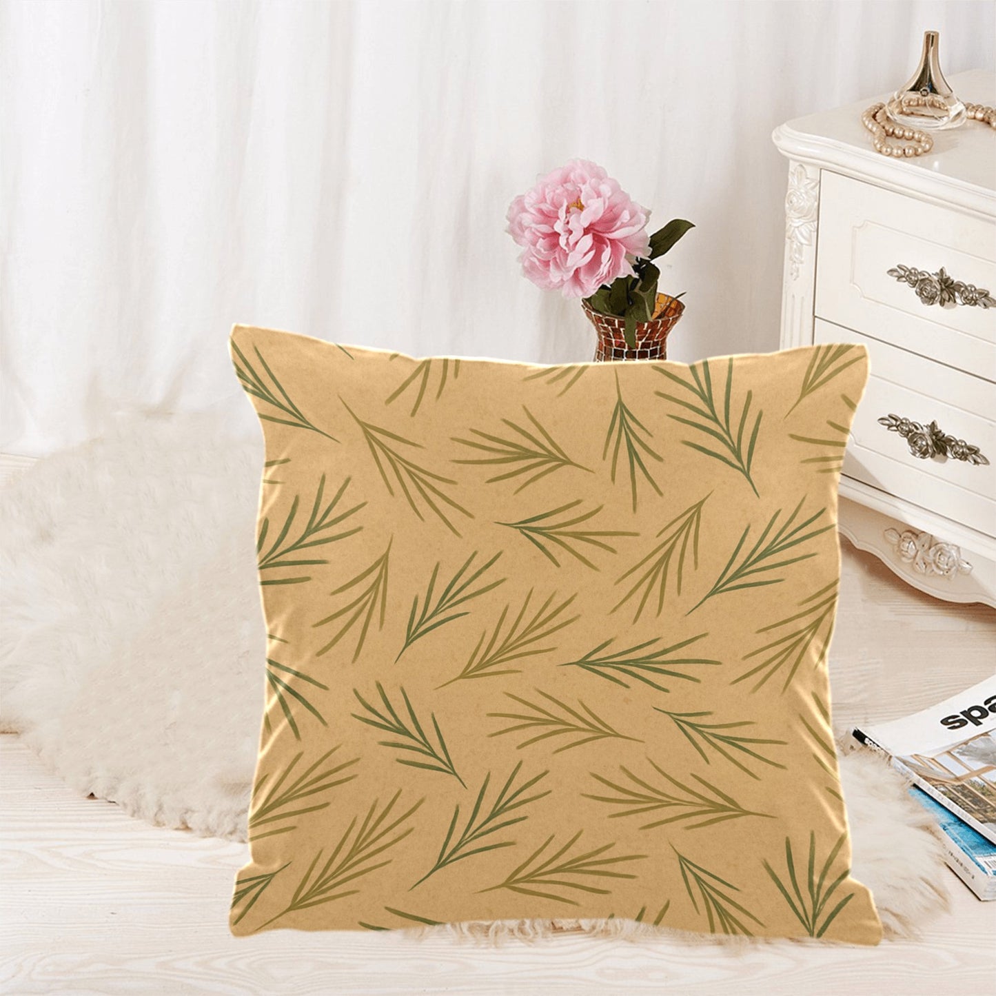 Throw Pillow Cover 18" x 18" (Twin Sides)