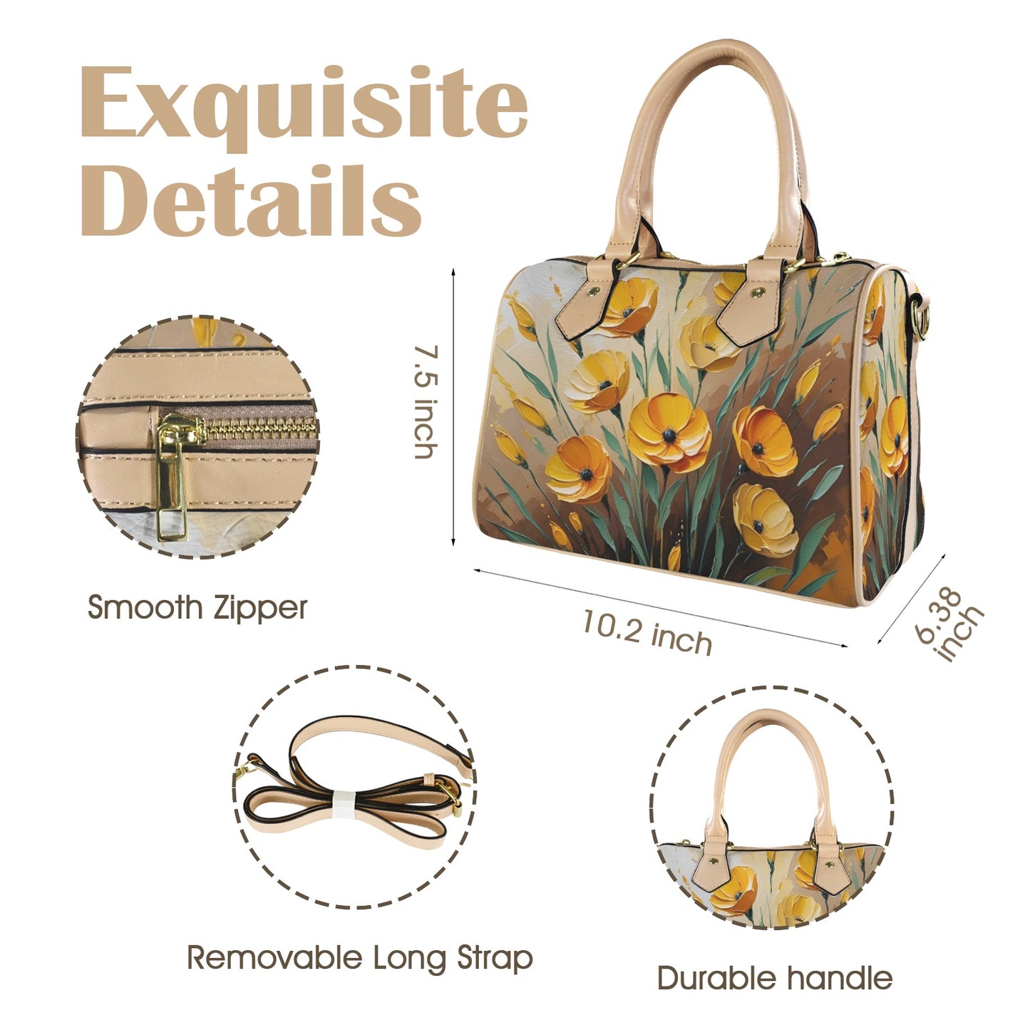180 Custom Mini Travel Bag-Khaki Handle (Model 1749)