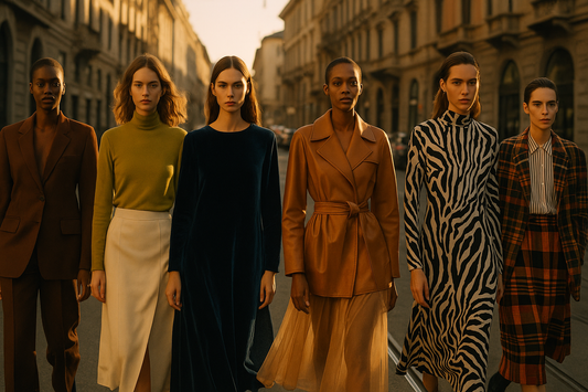 Moda ottobre 2025: colori, materiali e stampe che dettano tendenza