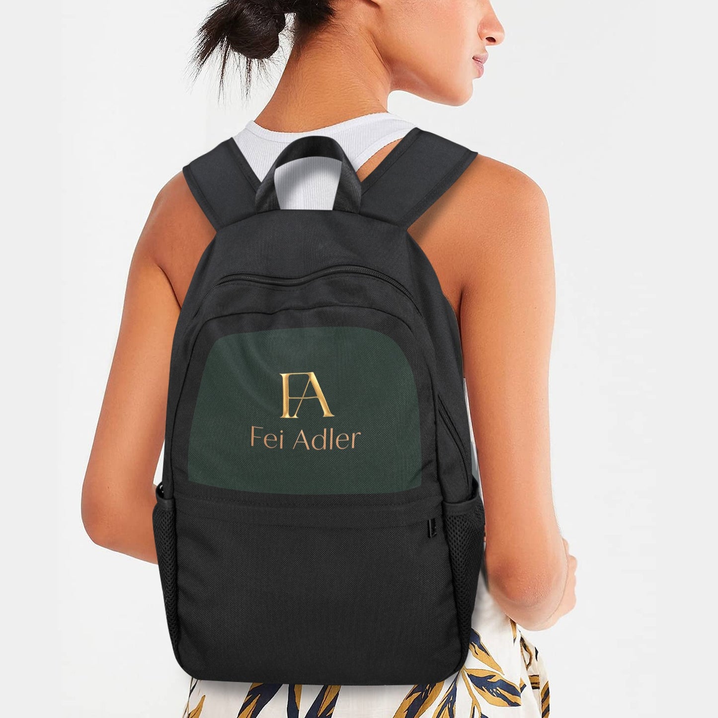 Casual Backpack(Upper Part Printing)(Model 1753)(Made in Queens)