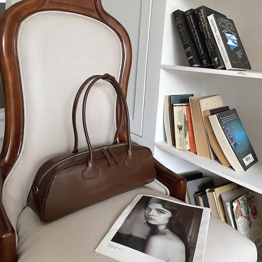 Borsa a tracolla in pelle, in stile coreano