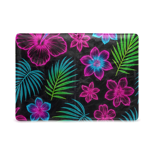 Quaderno di design con motivo tropicale neon A5