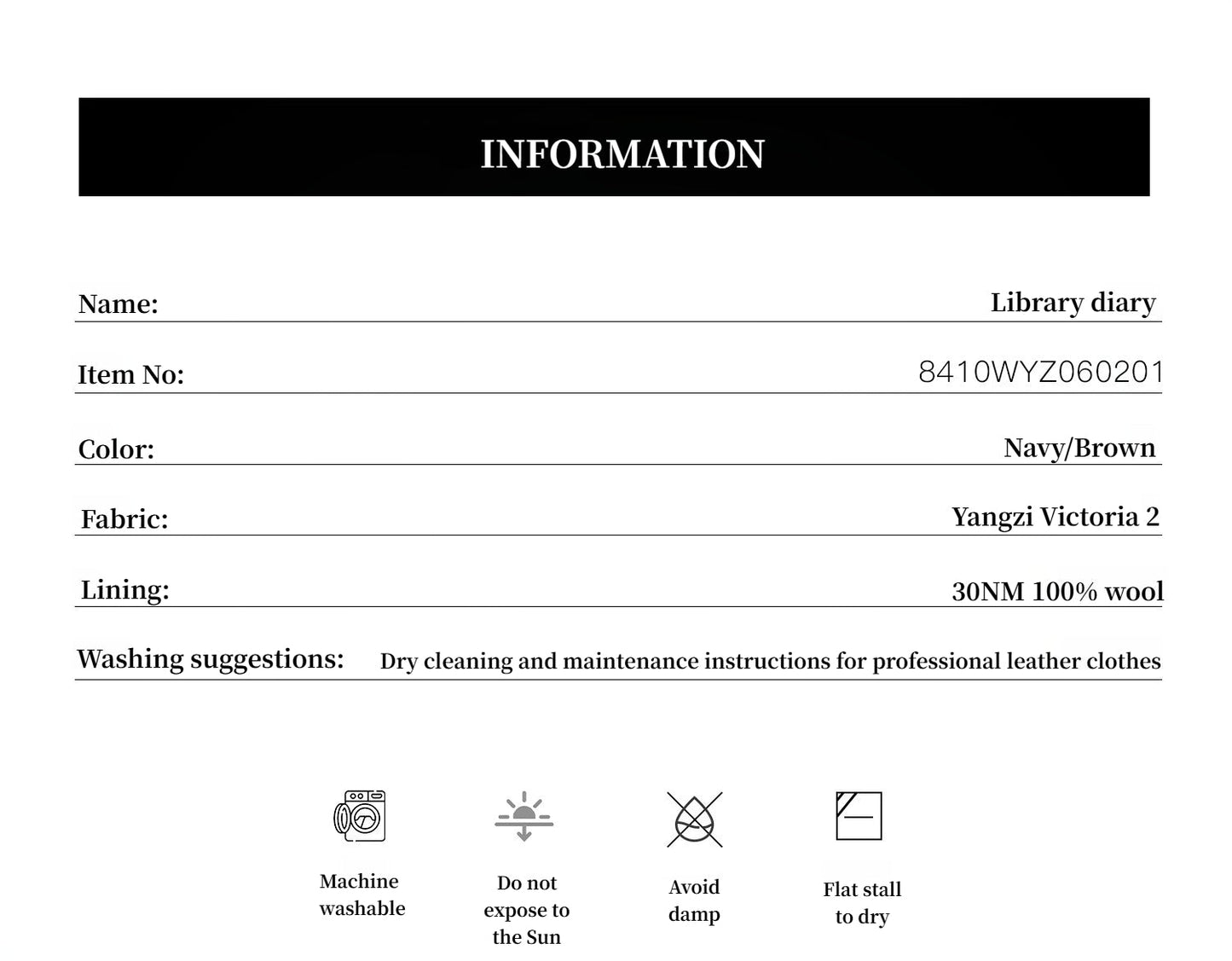 "Library Diary" Maglia in lana pregiata con collo alto