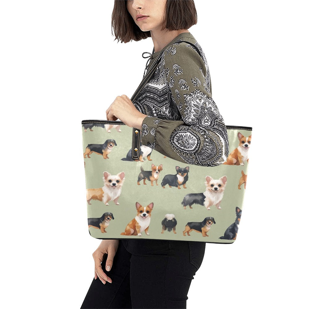 45 (2) PU Leather Tote Bag(Model1709)