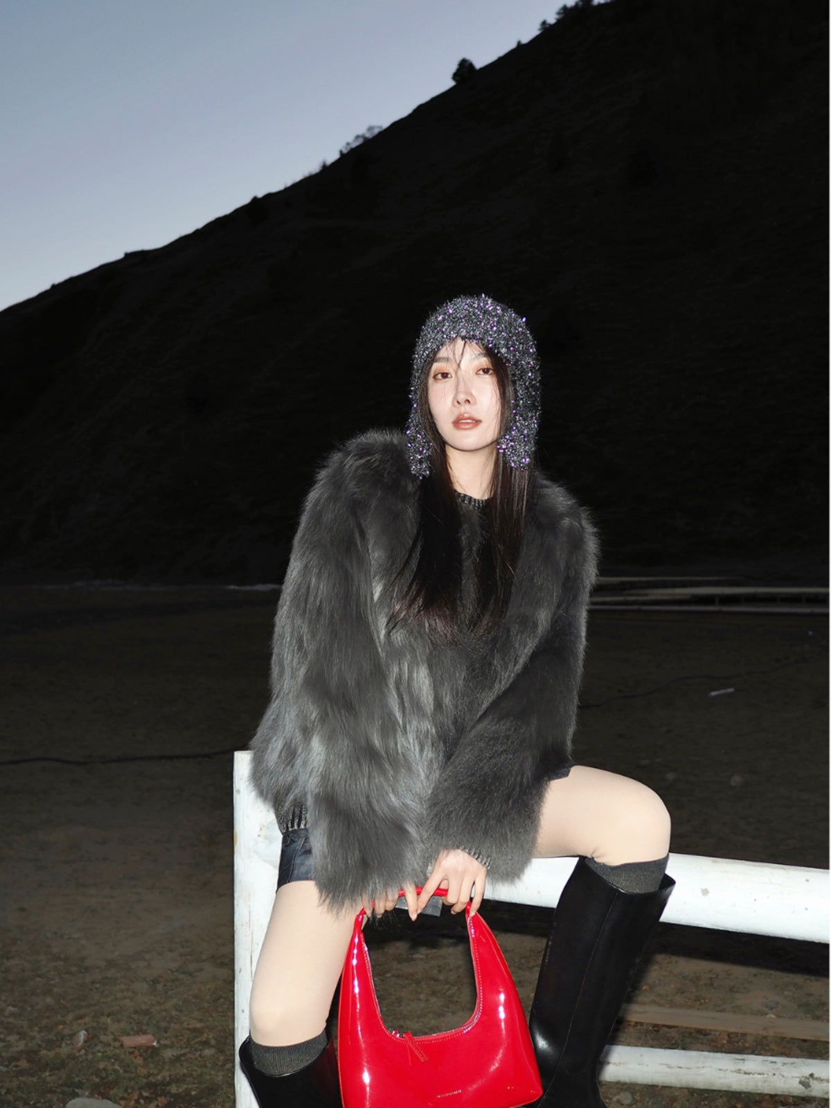 Cappotto di pelliccia"Reed Flower"