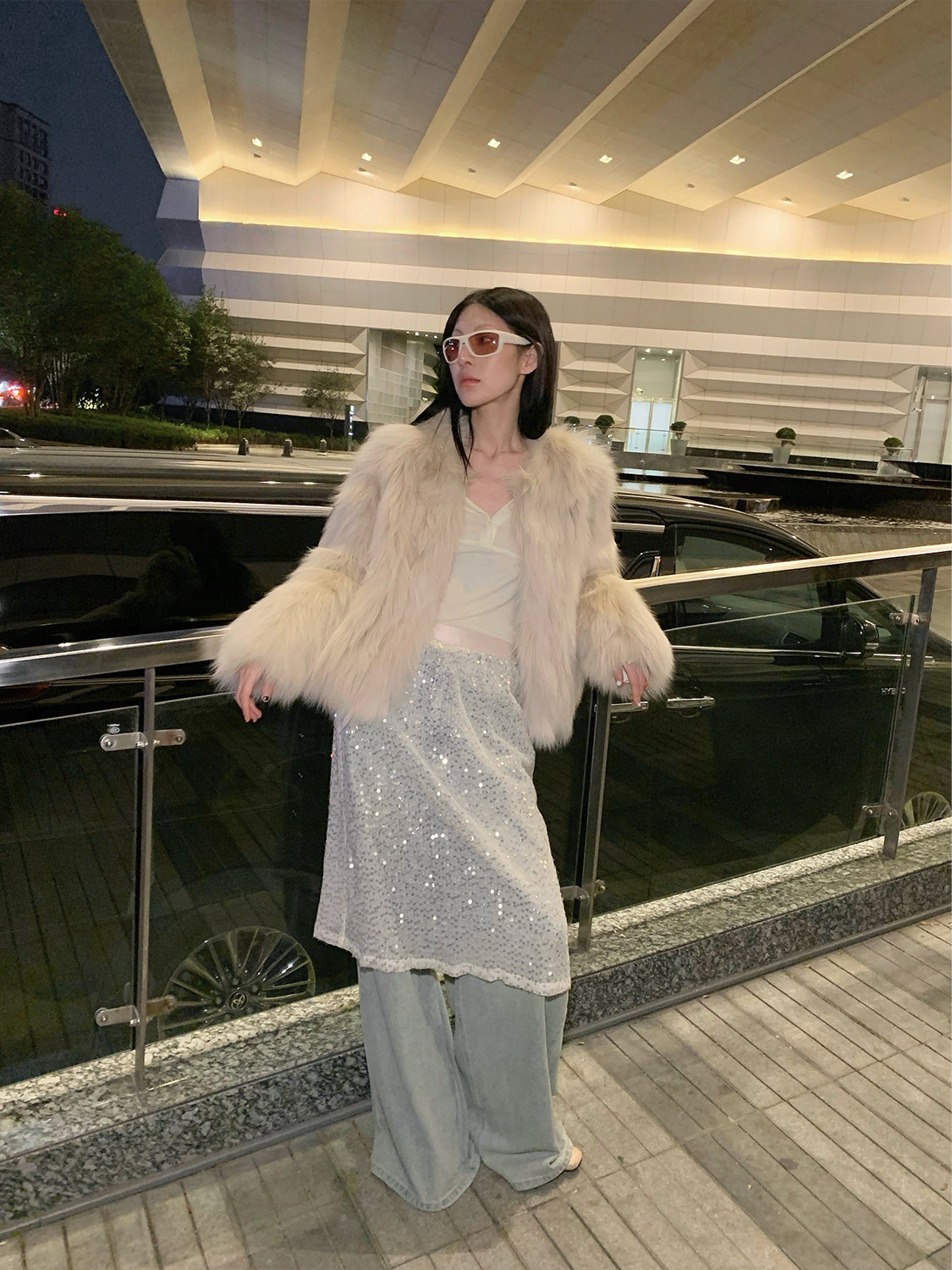 Cappotto di pelliccia"Reed Flower"