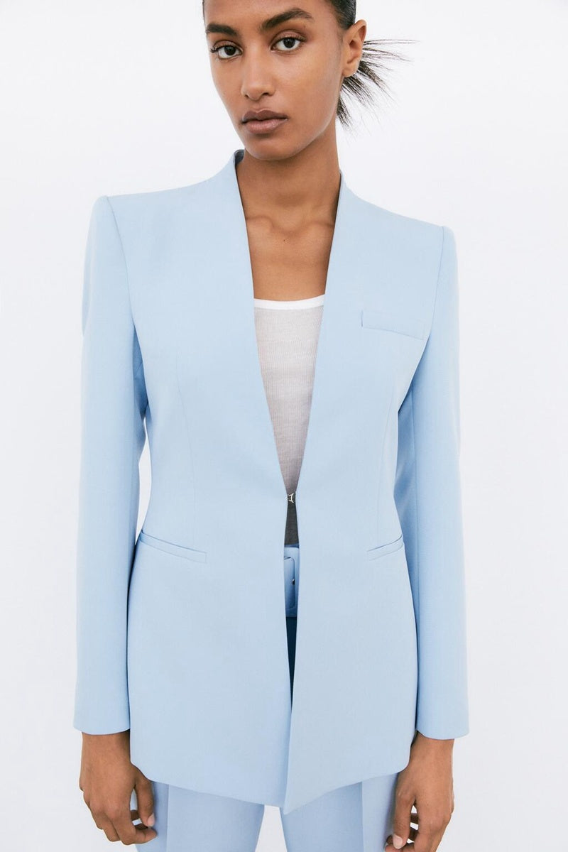 Blazer elegante senza risvolto