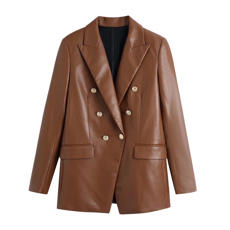 Blazer in similpelle francese