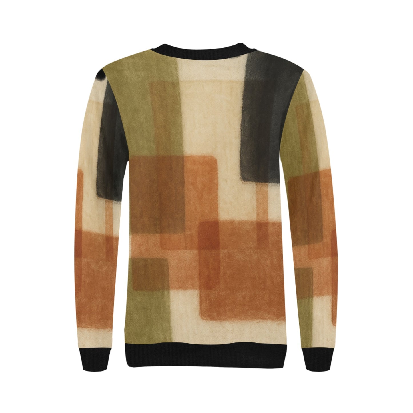 Women's Rib Cuff Crew Neck Sweatshirt (H34)