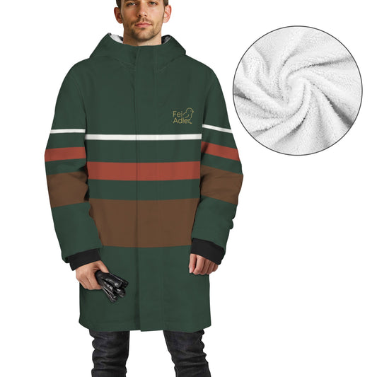 Men's Mid-length Fleece-lined Jacket(Model H69)