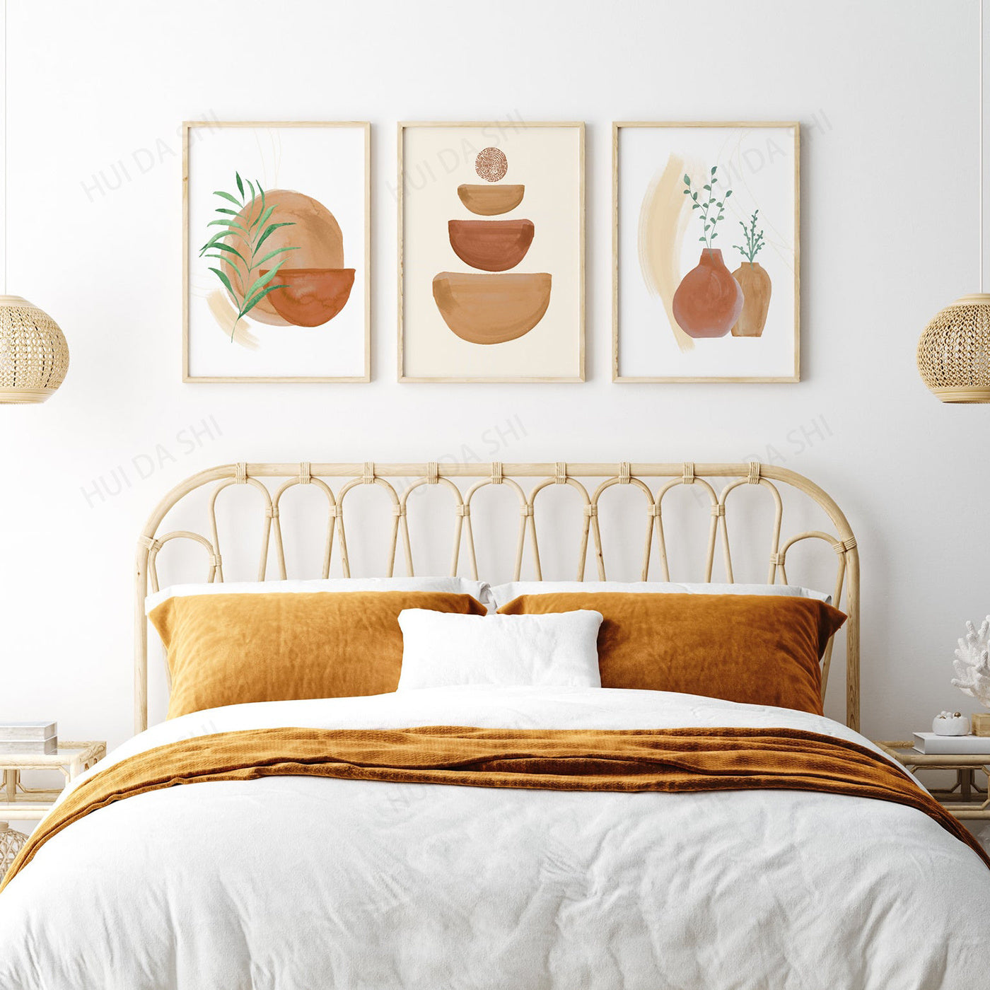 Decorazione murale bohémien su tela