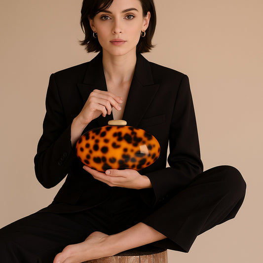 Borsa da sera in acrilico alla moda