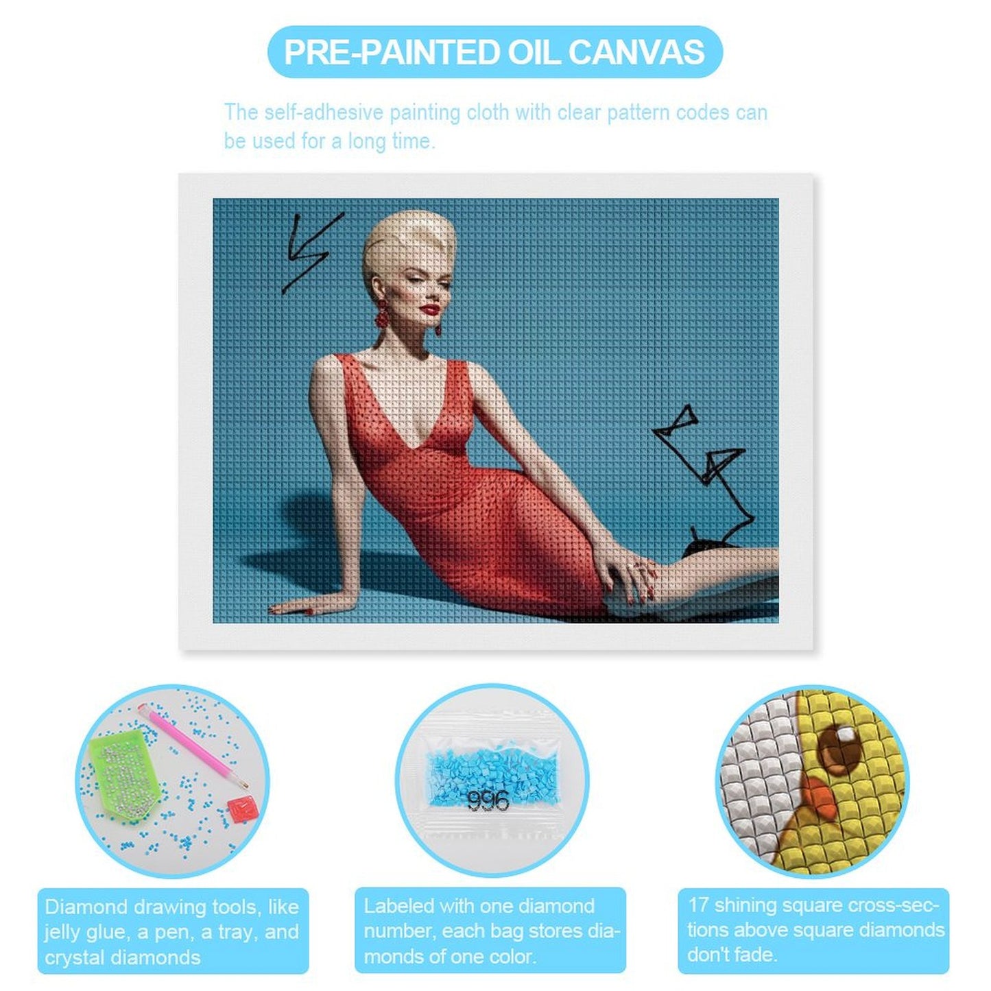 Design Diamond Painting 16"×12"(Horizontal)