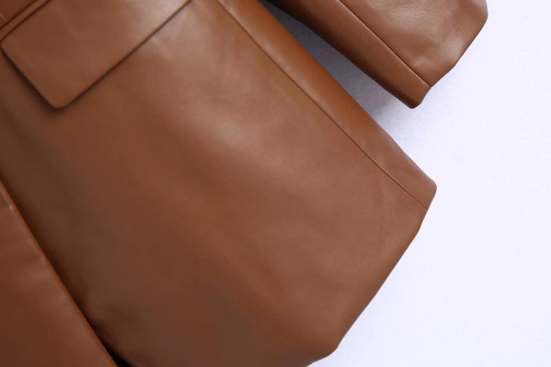 Blazer in similpelle francese