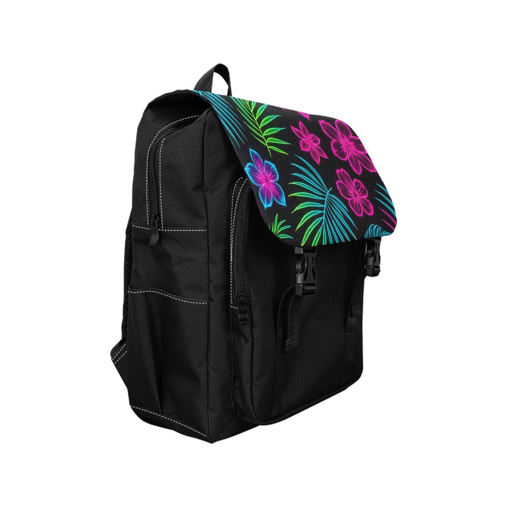 Neon Tropical Pattern Shoulders Backpack (Model 1623)