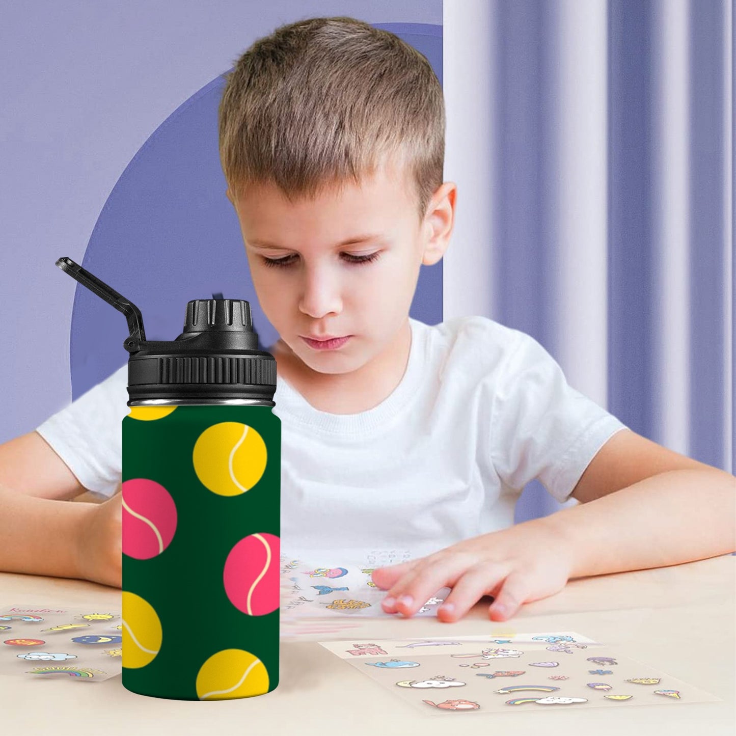 Borraccia per bambini con tappo a pressione