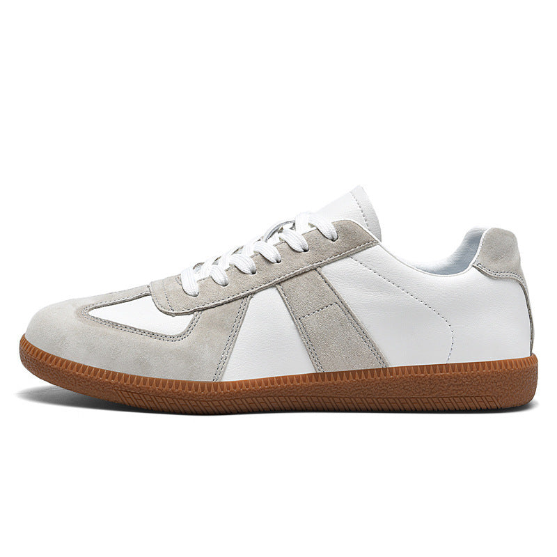 Sneaker in pelle, stile retrò, sportive, casual