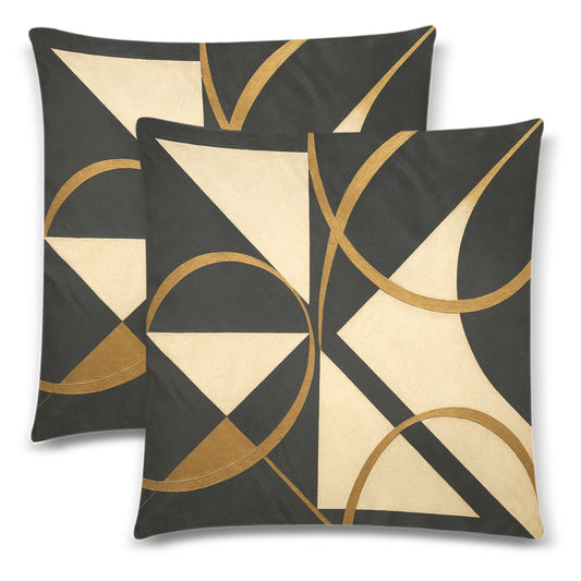 Throw Pillow Cover 18"x 18" (Twin Sides) (Set of 2)