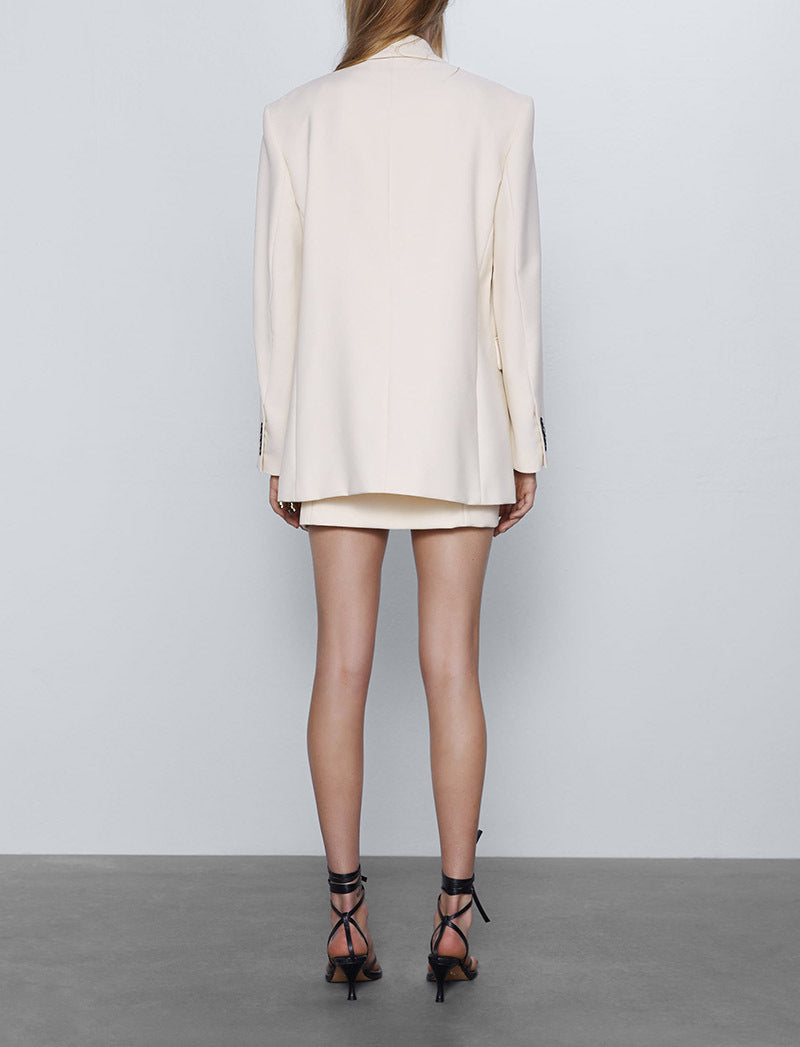 Blazer drappeggiato con un bottone